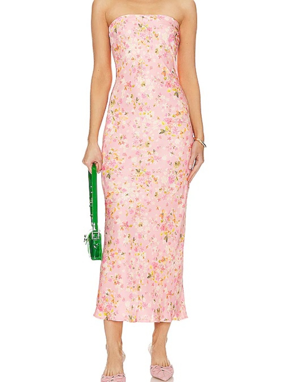 Revolve RESA Anna Strapless Dress in Jasmine - Picture 4 of 4